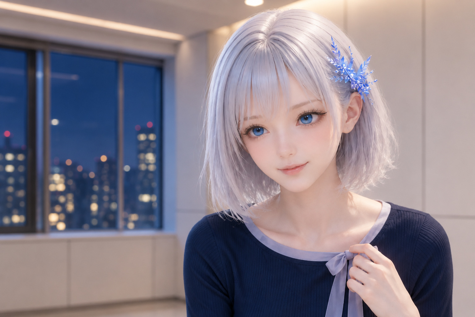 9月初旬の木曜夜、練習後のスタジオベンチに座り、セルフタイマーの音に気づいて笑うLAPIS